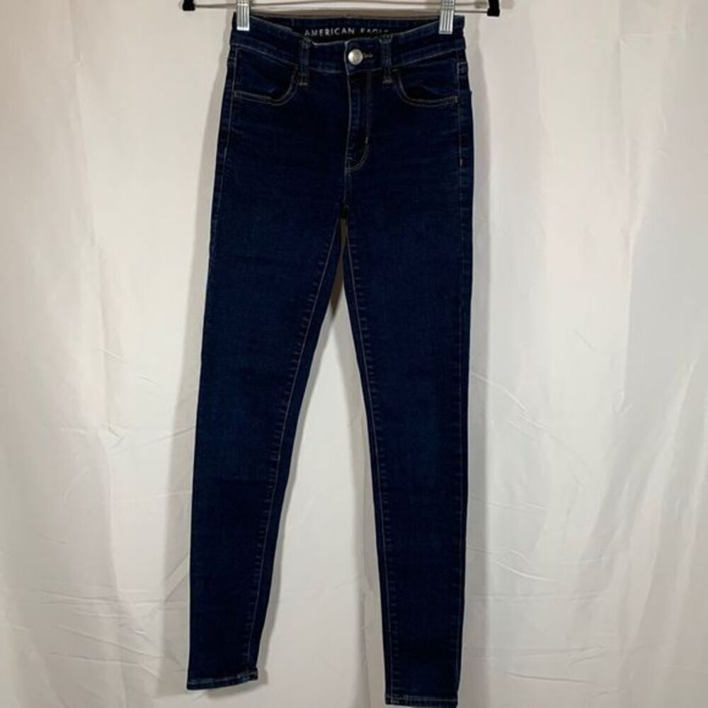American Eagle Dark Wash High Rise Jeggings